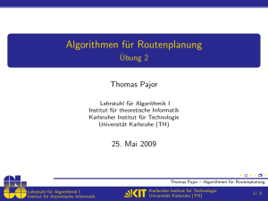 Algorithmen für Routenplanung