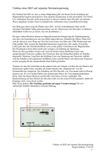 Umbau eines K83 auf separate Stromeinspeisung