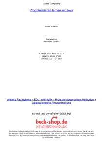 Programmieren lernen mit Java - ReadingSample - Beck-Shop