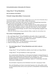 Gebrauchsinformation Ginkgo-Maren 120 mg