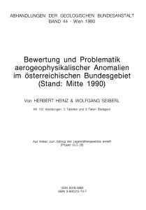 Bewertung und Problematik aerogeophysikalischer Anomalien im