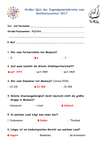 Großes Quiz des Jugendgemeinderates zum Weltkulturenfest 2017