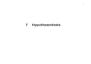 7 Hypothesentests