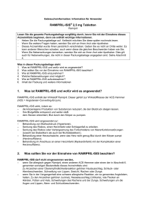 RAMIPRIL-ISIS 2,5 mg Tabletten 1. Was ist RAMIPRIL