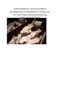 Schweinefleisch und Gesundheit