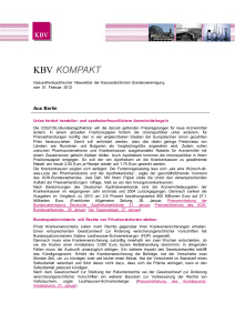 Newsletter der KBV