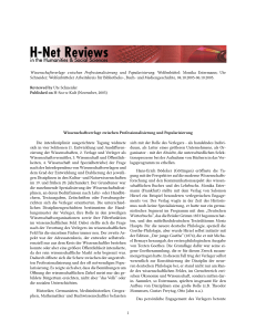 Wissenschaftsverlage zwischen Professionalisierung und - H-Net