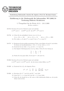 Einführung in die Mathematik für Informatiker WS 2009/10