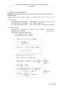 Zusammenfassung Algorithmen (Zell) SS2012 von Konstantin Grupp