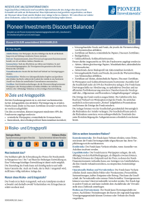 Pioneer Investments Discount Balanced