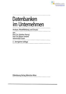 Datenbanken im Unternehmen - AGI