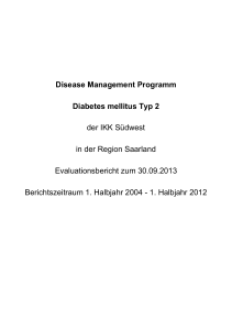 Disease Management Programm Diabetes mellitus