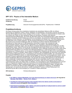 Projektbeschreibung SPP 1573: Physics of the - Gepris