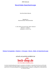 Mund-Kiefer-Gesichtschirurgie - ReadingSample - Beck-Shop