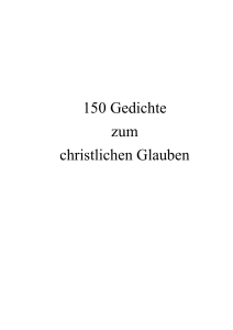 150 Gedichte zum christlichen Glauben