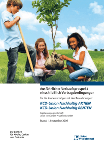 KCD-Union Nachhaltig AKTIEN KCD-Union