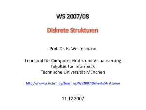 Eigenschaften von Graphen - Fakultät für Informatik