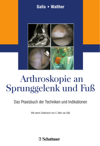 Arthroskopie an Sprunggelenk und Fuß
