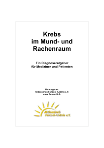 Krebs im Mund- und Rachenraum