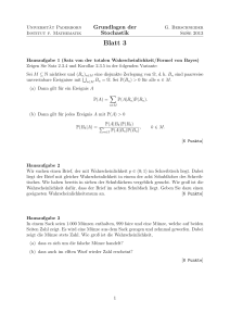 Blatt 3 - Mathematik - Universität Paderborn