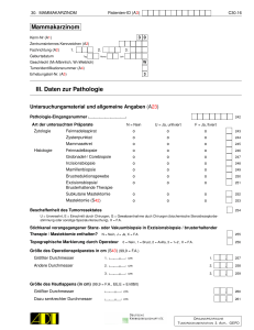 Mammakarzinom III. Daten zur Pathologie - el-IPH