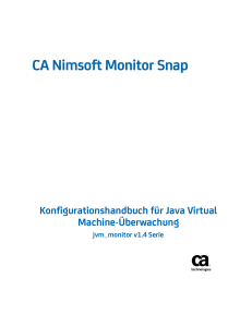 CA Nimsoft Monitor Snap - Konfigurationshandbuch für Java Virtual