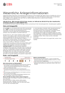 Key Investor Information