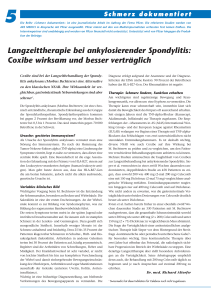 Langzeittherapie bei ankylosierender Spondylitis