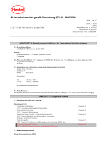 Sicherheitsdatenblatt gemäß Verordnung (EG) Nr. 1907/2006