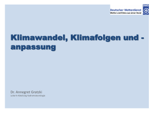 Klimaschutz und Anpassung sind wichtig - MUEEF