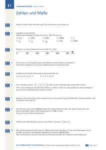 Zahlen und Maße I 1