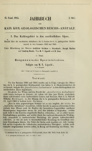 Jahrbuch der Kais. Kn. Geologischen Reichs-Anstalt.