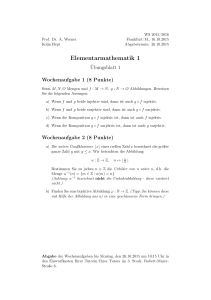 Elementarmathematik 1
