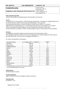 Produktinformation Doppelherz aktiv Kieselerde PLUS Intensiv-Kur