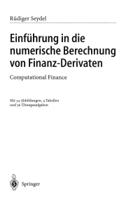 Einführung in die numerische Berechnung von Finanz
