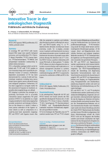 Innovative Tracer in der onkologischen Diagnostik