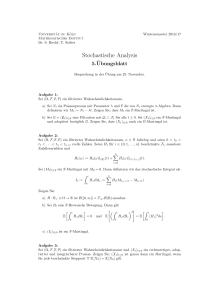 Stochastische Analysis