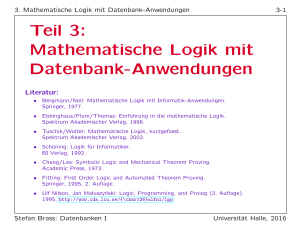 Teil 3: Mathematische Logik mit Datenbank