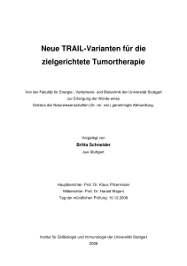 Neue TRAIL-Varianten für die zielgerichtete Tumortherapie