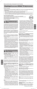 Clopidogrel hydrochlorid HEXAL® 75 mg Filmtabletten