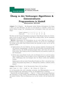 Aufgabenblatt 7 (Stückelung, Baum-Topologie, Baum