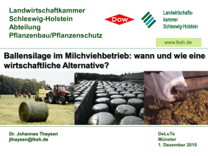 Ballensilage im Milchviehbetrieb