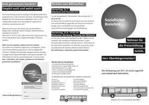 Faltblatt Sozialticket Bielefeld