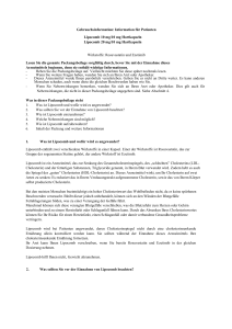 Gebrauchsinformation: Information für Patienten Lipocomb 10 mg/10