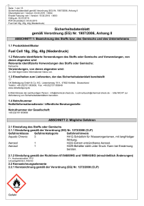 Sicherheitsdatenblatt gemäß Verordnung (EG)