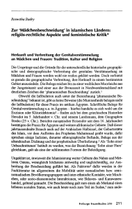 religiös-rechtliche Aspekte und feministische Kritik