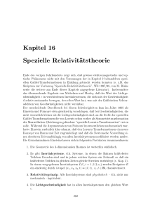 Kapitel 16 Spezielle Relativit atstheorie