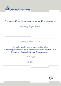 Working Paper Series - Universität Paderborn