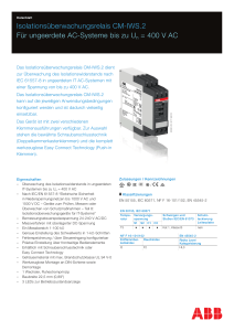 Isolationsüberwachungsrelais CM