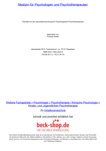 Medizin für Psychologen und Psychotherapeuten - Beck-Shop